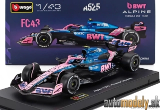 Bburago - ALPINE - F1 A525 TEAM BWT ALPINE N 43 SEASON 2025 FRANCO COLAPINTO - 1:43