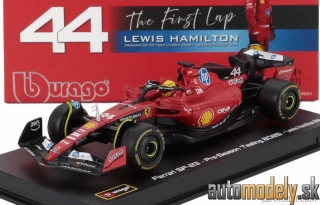 Bburago - FERRARI - F1 SF-23 TEAM SCUDERIA FERRARI HP N 44 TEST FIORANO 2025 LEWIS HAMILTON - 1:43