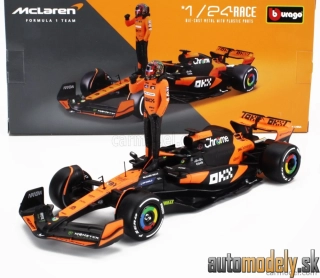 Bburago - McLAREN - F1 MCL38 TEAM MCLAREN N 81 SEASON 2024 OSCAR PIASTRI - 1:24